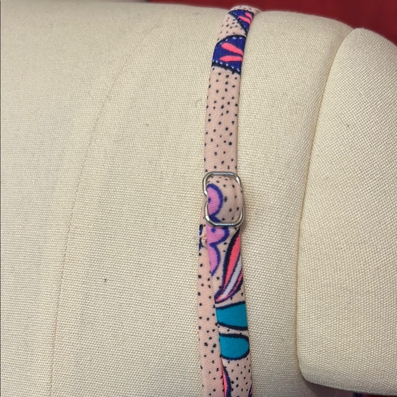 Xhilaration Purple and Pink Bikini Top with Triangle Cut - Picture 4 of 5